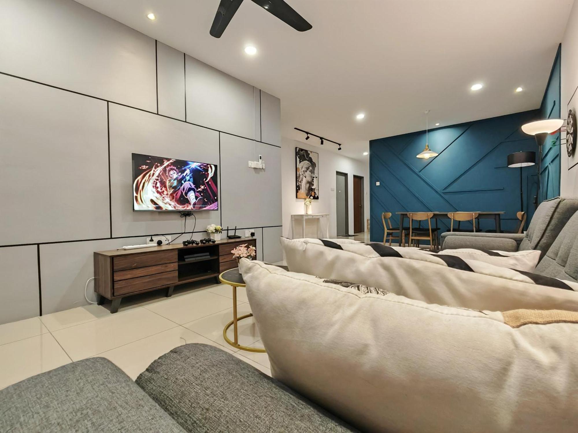 6-7pax 3br Waterpark W Ps4 Near Ipoh Town Apartment